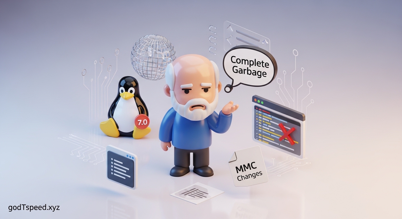 Linus Torvalds Rejects MMC Changes For Linux 7.0 Cycle: "Complete Garbage"