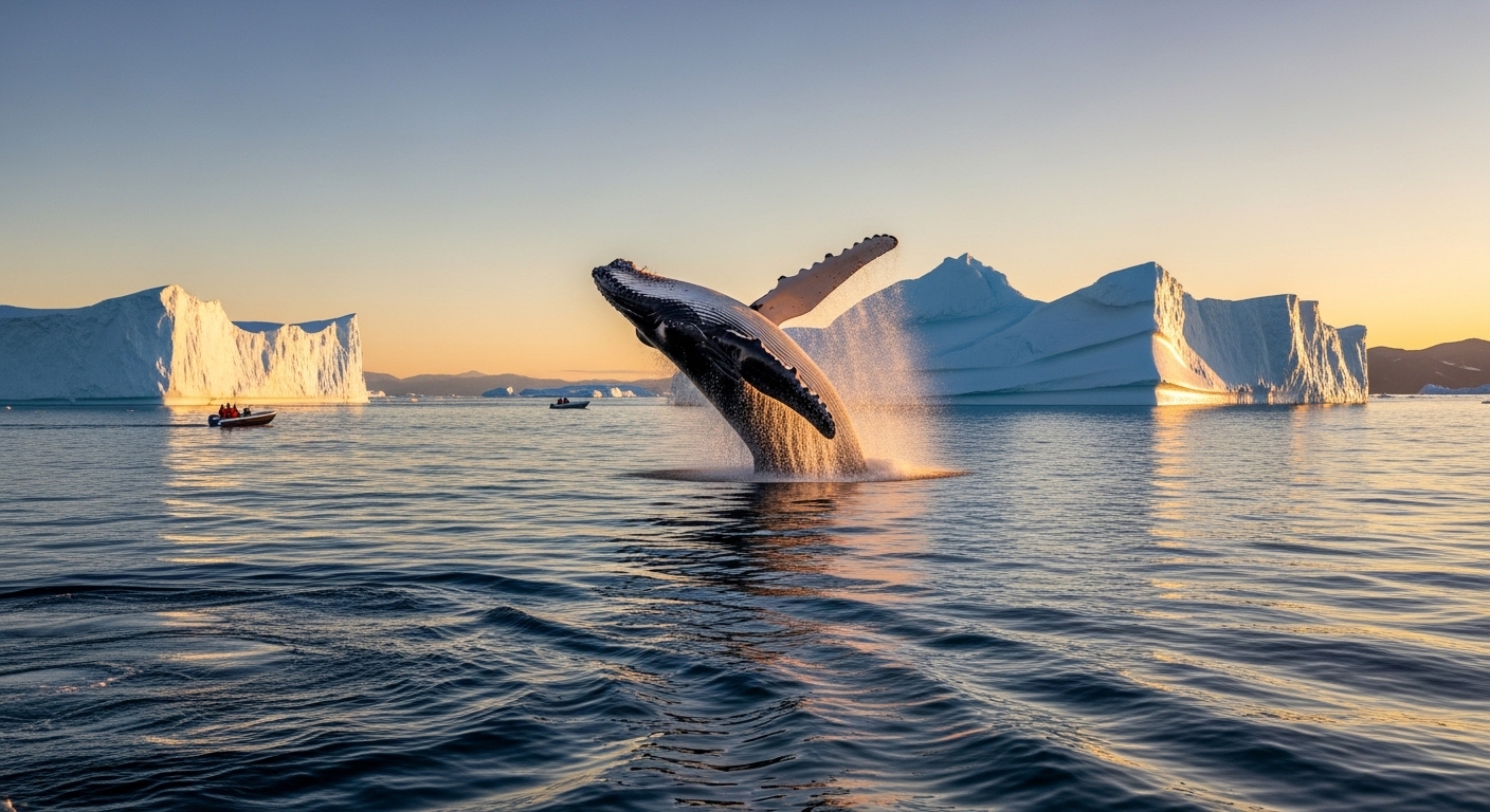 Observer les baleines au Groenland en été : un spectacle grandiose dans les eaux arctiques - Quoi faire en été au Groenland ? en photos