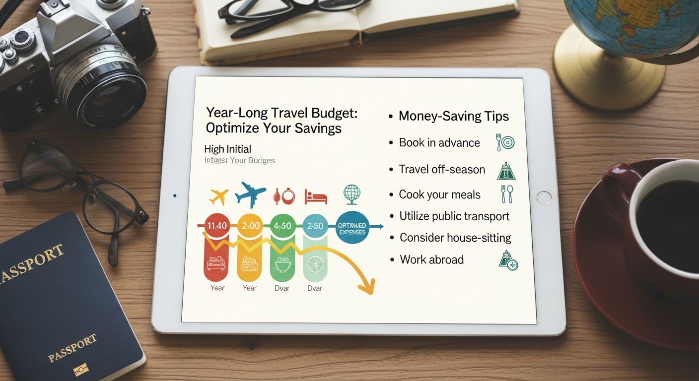 Photo : Comment économiser et optimiser votre budget voyage d'une année Comment économiser et optimiser votre budget voyage d'une année - Quel budget pour partir voyager un an ? en photos