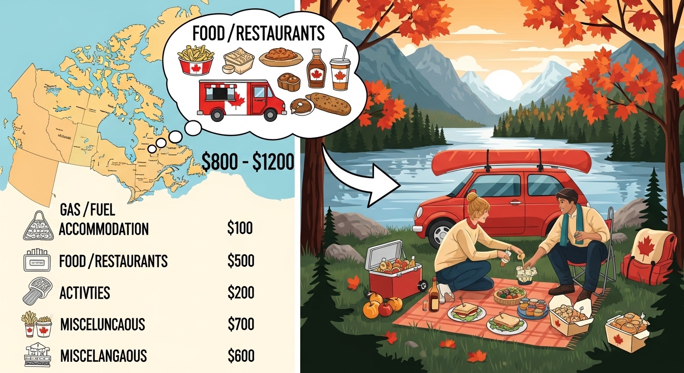 Budget alimentation et restaurants pendant votre road trip canadien - Quel budget pour un road trip de 2 semaines au canada ? en photos