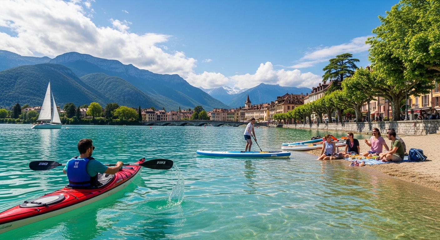 Photo : Les activités nautiques autour du lac d'Annecy : Mon terrain de jeu favori Les activités nautiques autour du lac d'Annecy : Mon terrain de jeu favori - Quoi faire autour d\'Annecy : Les meilleures activités en photos