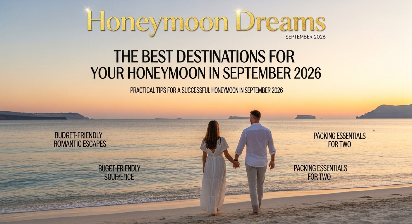 Conseils pratiques pour réussir son voyage de noces en septembre 2026 - Les meilleures destinations pour son voyage de Noces en Septembre 2026 en photos
