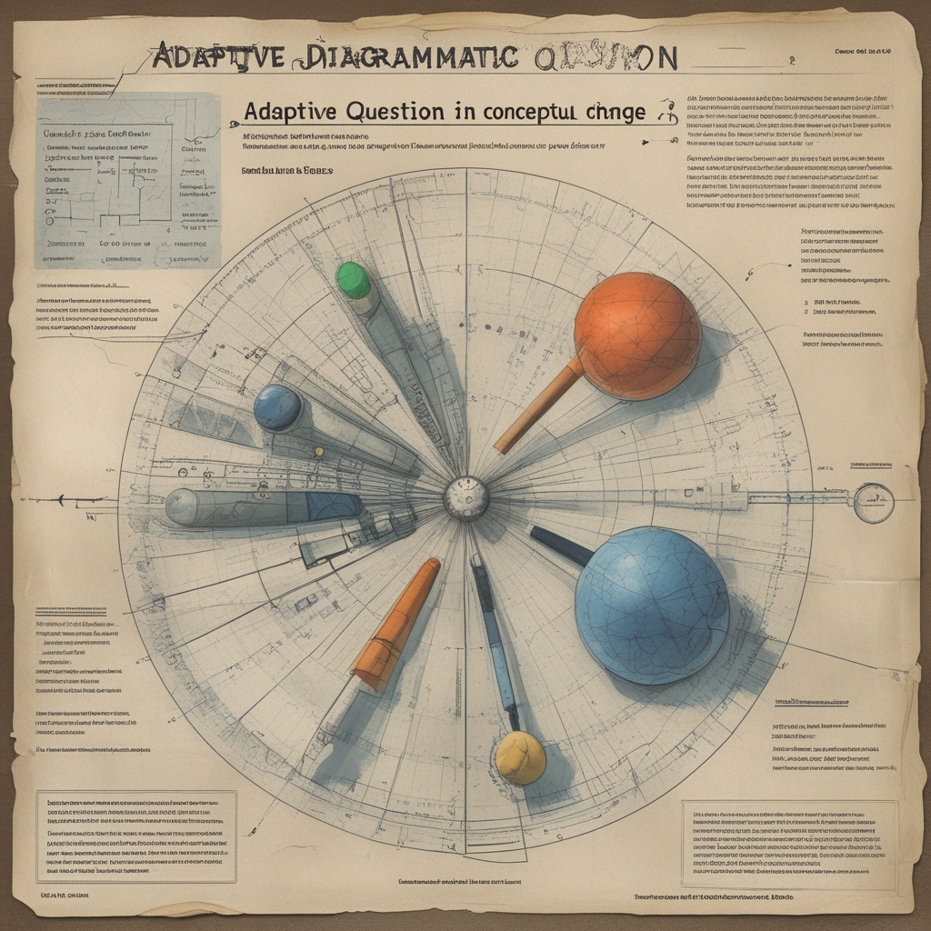 Adaptive Diagrammatic Question Design for Conceptual Change in Introductory Physics