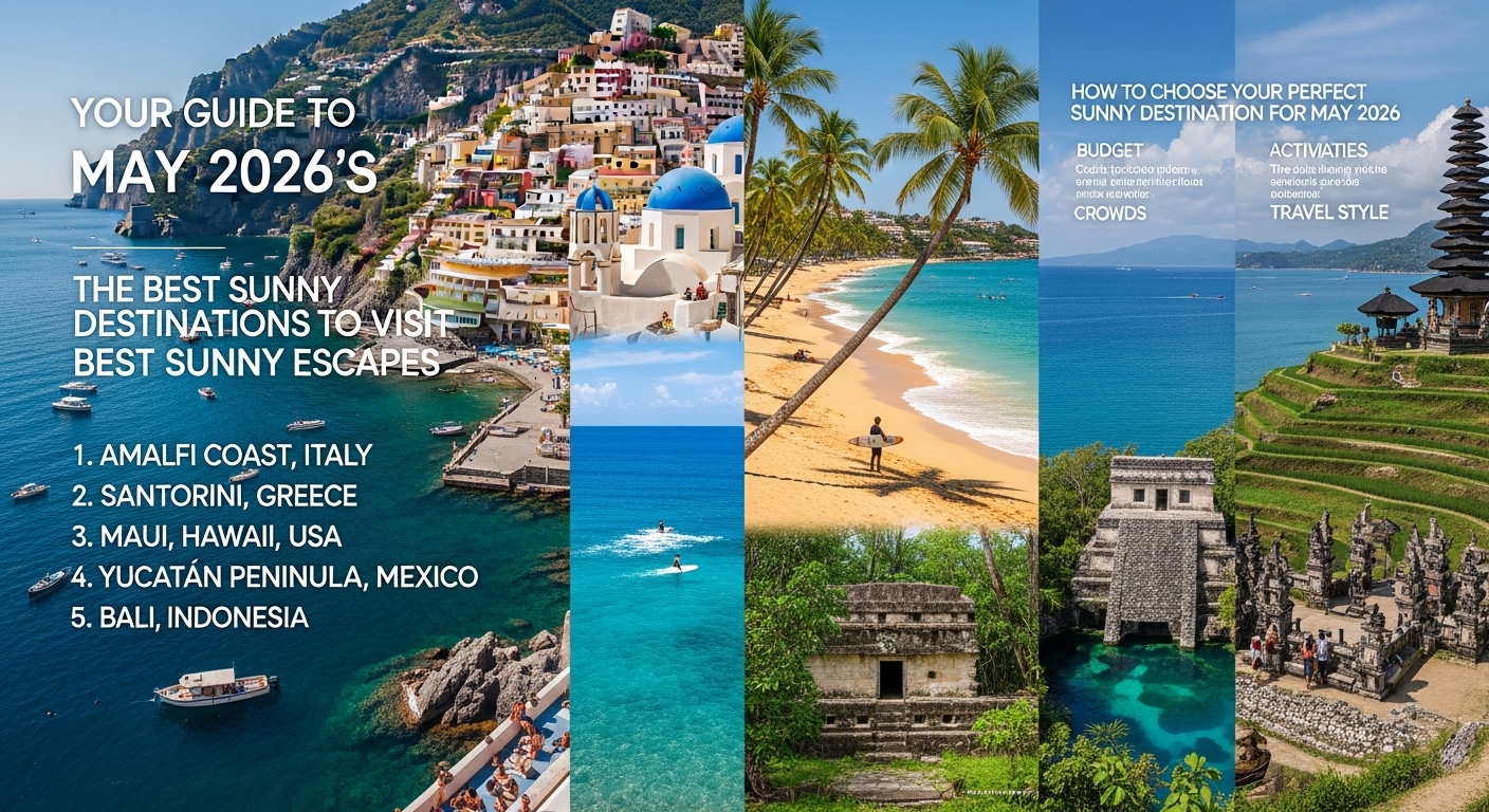 Comment choisir sa destination soleil parfaite pour mai 2026 - Les meilleures destinations où aller au Soleil en Mai 2026 en photos