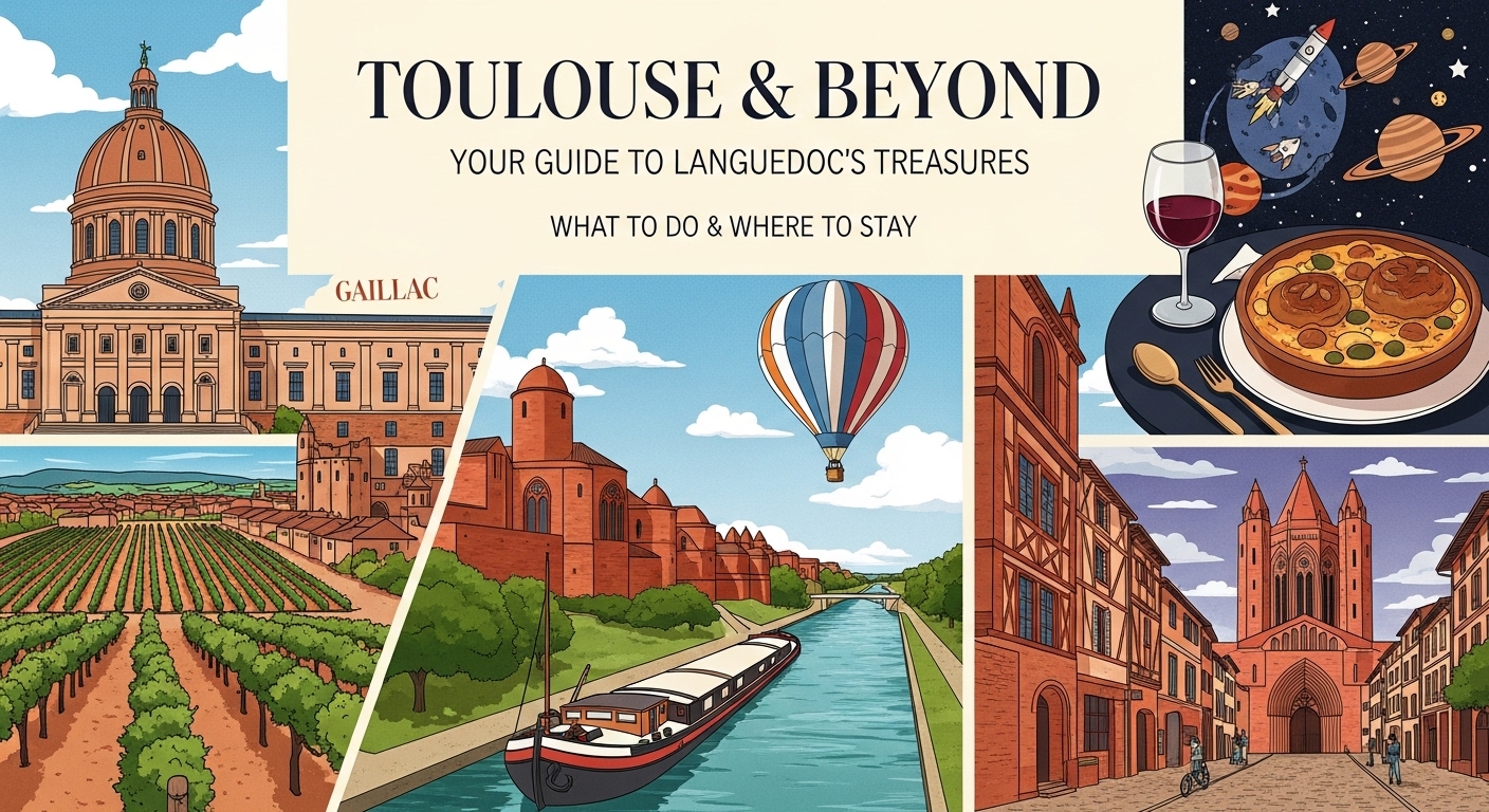 Quoi faire autour de Toulouse et ou dormir ? Guide complet Quoi faire autour de Toulouse et ou dormir ? - Photo illustration
