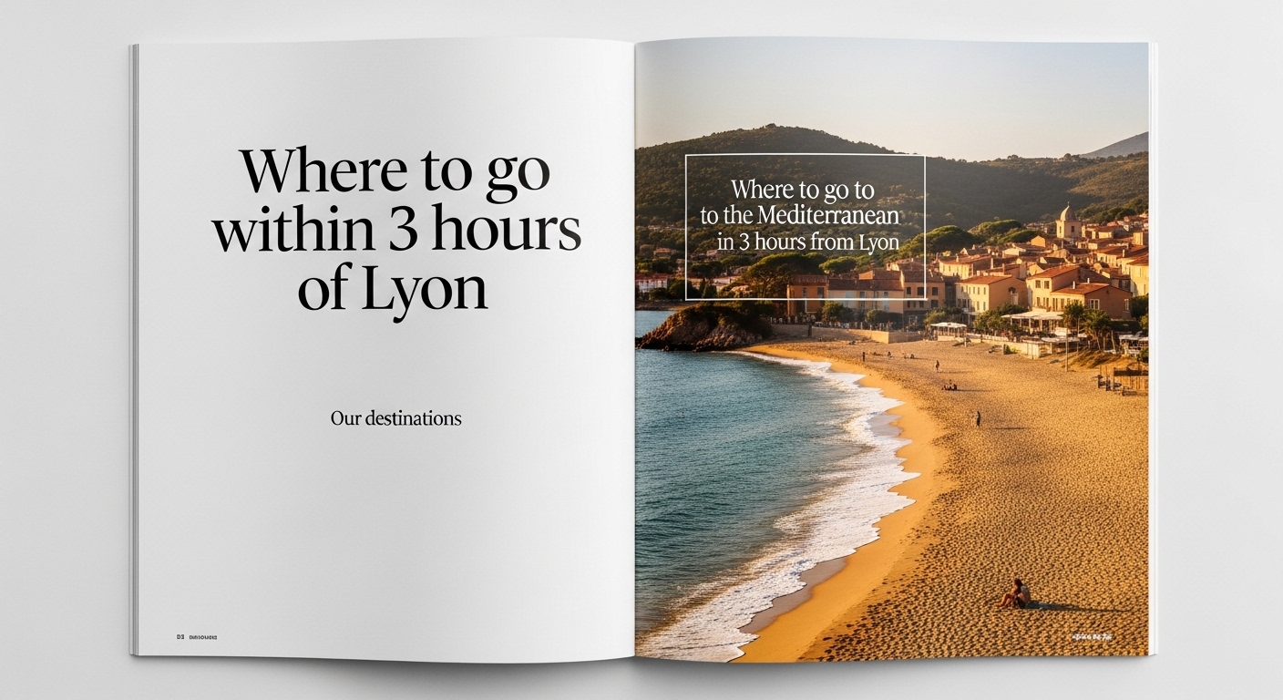 Où partir vers la Méditerranée en 3h depuis Lyon - Où partir à 3h de Lyon : Nos destinations en photos