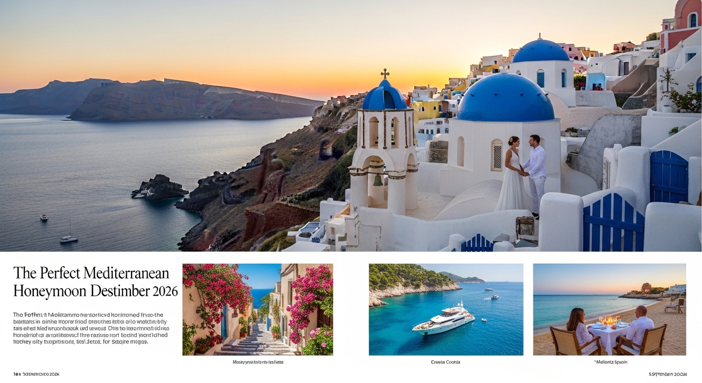 Les destinations méditerranéennes parfaites pour un voyage de noces en septembre 2026 - Les meilleures destinations pour son voyage de Noces en Septembre 2026 en photos